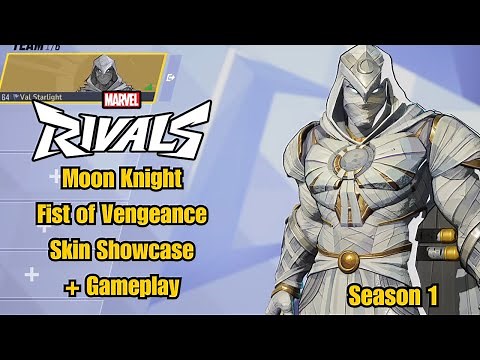 Moon Knight | Fist of Vengeance Skin Showcase | Marvel Rivals Gameplay | Season 1