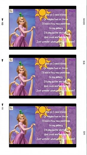 WHEN WILL MY LIFE BEGIN Karaoke - Rapunzel (Tangled) #lyrics #music #tangled #rapunzel