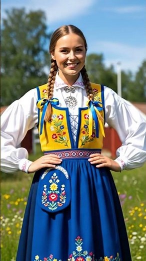 Swedish Beauty in Traditional Attire | Nordic Elegance & Heritage | Beauties in Traditional Attire
