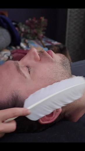 Part 1. Using a feather to filter out the finer energy particles | clearing out his negative thoughts#asmrroleplay #fyp #asmrreiki #asmrreikihealing #asmrrealperson #chilibasmr #relaxingvideos #oddlysatisfying #foryourpage #asmrtiktoks #asmrvideo #asmrsounds