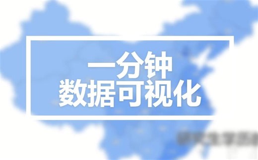 教你一分钟制作数据可视化视频