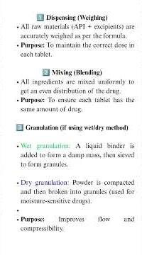 Stages of Tablet preparation #Tabletpreparation #Tablet #pharma #pharmacy #dosageform#reels#medicine