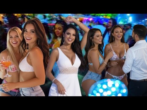 Nightlife Copacabana Gorgeous Brazilian Woman | Rio de Janeiro Night Vibes 2025 ✨