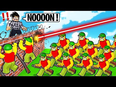 SURVIVRE À L'ARMÉE NOOB dans Roblox Battlefield Tycoon !