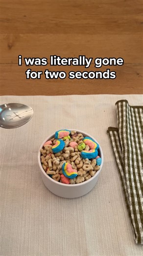 The real question is, was it my husband or my kids that took all the marshmallows?! 😂 | Lucky Charms