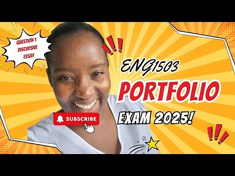 ENG1503 PORTFOLIO EXAM○| DISCURSIVE ESSAY○| 1ST SEMESTER 2025○| QUESTION 1