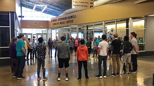 17K views · 508 reactions | This morning, Lebanon Middle School choir students gathered in the LMS foyer to practice the National Anthem. How beautiful! | Lebanon R-3 School District | Facebook