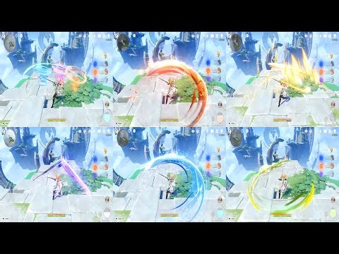 Traveler New 6.3 Buff : Charged Atk with 7 Elemental Showcase | 6-Star Rolex Effect Skin