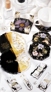 🌟 We're thrilled to introduce our new Black Paste! In this video, we showcase its versatility and stunning results. Check out how we use this black paste to create different mesmerizing effects. Watch the full video now and get inspired! 🖤 🔗 https://amzn.to/3SrrXBJ 🛍️Tap the link above and enter code "PASTEBLACK" to enjoy 10% off. #letsresin #resinart #coasters #resin #resinpour | Let's Resin