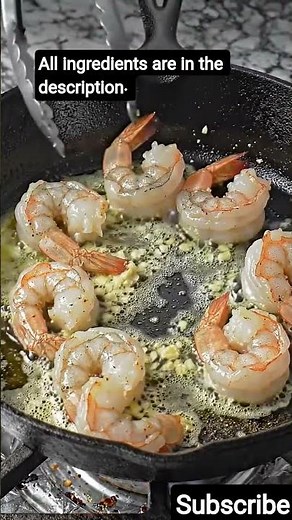 Garlic Butter Shrimp Scampi ASMR | No Talking