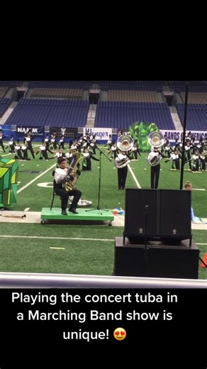 Unique Experience of Playing the Concert Tuba in a Marching Band Show