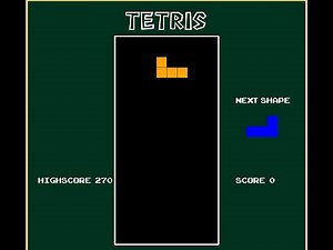Simple Tetris Game using Pygame in Python