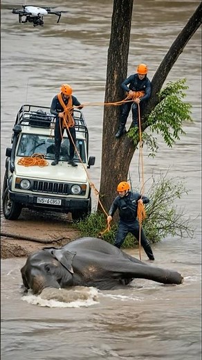 Brave Rangers Save Drowning Baby Elephant in Jungle | Real-Life Animal Rescue Story 🐘🌿