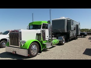 Super Cool 1981 Peterbilt 359 RV Hauler At Mike Green's Open House - Yuma, Arizona 3-25-23