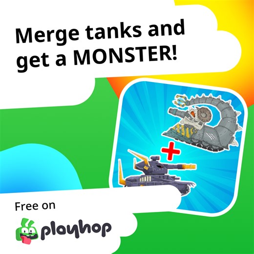 Merge tanks and get a MONSTER!: Play Online For Free On Playhop