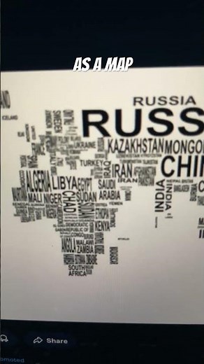 World map but it’s text 📚