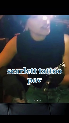 Scarlett Johansson Black Widow Tattoo Process