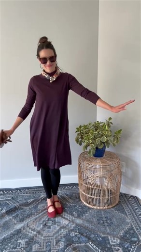 Watch Katie style our merino Rowena Dress for every season. About the Rowena Swing Dress: 😍 The dress that has been worn 100 days in a row by 1000 women in the 100 Day Dress Challenge 👗 Includes pockets! 🐑 Made from our naturally soft and durable merino fabric 💛 Available in XS-3X and two lengths 🎨 6 gorgeous color options 🌟 Rated 5-stars by customers | wool&