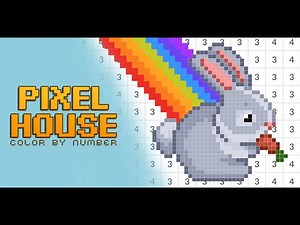 Coloring by Numbers Pixel House Gameplay Playthrough