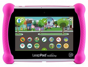 LeapFrog LeapPad Academy 7" Kids’ Tablet, Pink, with 20 Apps and LeapFrog Academy