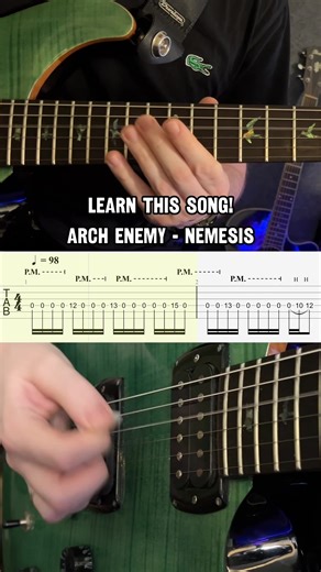 Arch Enemy - Nemesis Slow-Tempo Guitar Tutorial