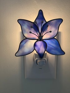 Lotus Flower Stained Glass Nightlight - Etsy