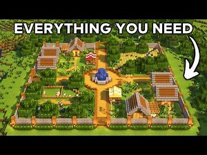 Minecraft: How to Build a Survival City | Tutorial🏘️