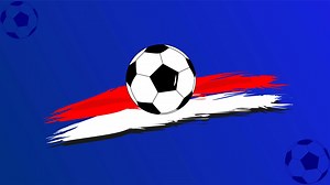 Download Football sport icon with blue background blink effects, suitable for sport or game for free