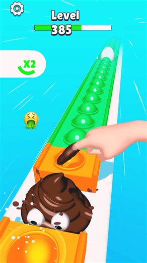 Pop Run 💩💩🤏 X- level 385#shorts