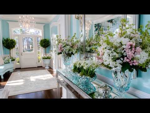 Bold Spring Entryway Decorating Ideas 2026 Martha Stewart's Sky Blue & Crystal Decor