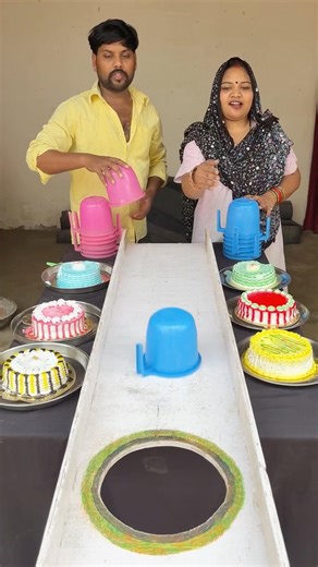 Steel Jag & Win Birthday Big Cake challenge #shorts