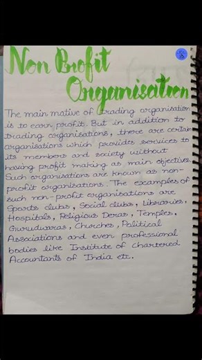 Meaning Of Non Profit Organisations || Accountancy || 12th Class