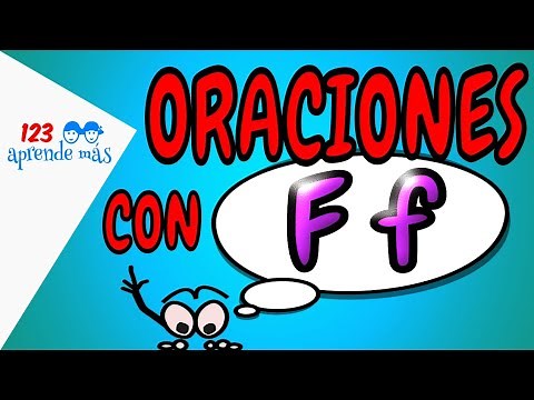 Oraciones con la letra f para niños preescolar.