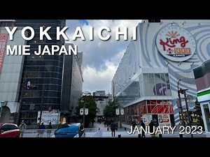 [4K]Walking around Yokkaichi city in Mie Japan, January 2023