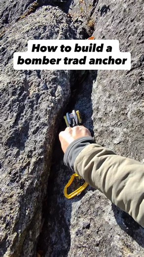 Onward Mountain Guides on Instagram: "Here’s a quick, real-time tutorial showing how I built a three-piece #trad anchor on the Chapel Pond Slab in the #Adirondacks. Anchors should be strong and efficient, so keep practicing those systems! There’s a ton of nuance to building traditional anchors, and getting personal coaching from a guide is the best way to learn the ins and outs. We offer group anchor clinics from time to time, and any private day with us can include a personal anchoring lesson.