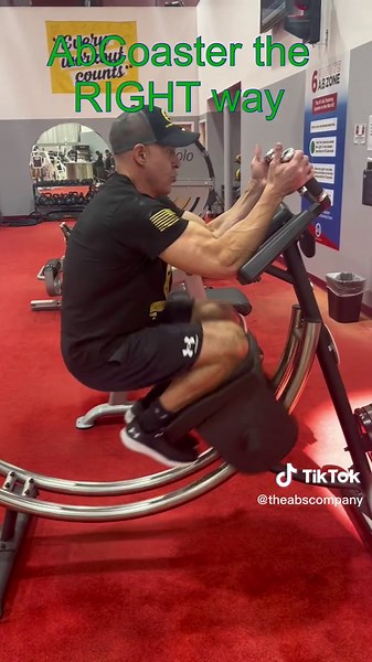 The correct way to use the Ab Coaster 💪👍 #abcoastercs3000 #theabscompany #gymtok #abs #abtraining #abcoaster
