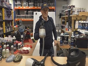 FD650 hvlp Spray Gun set up and spraying in seconds