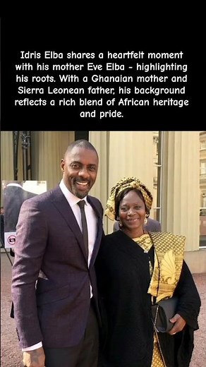 Idris Elba Celebrates His African Roots with Mom! 🌍 #celebritynews