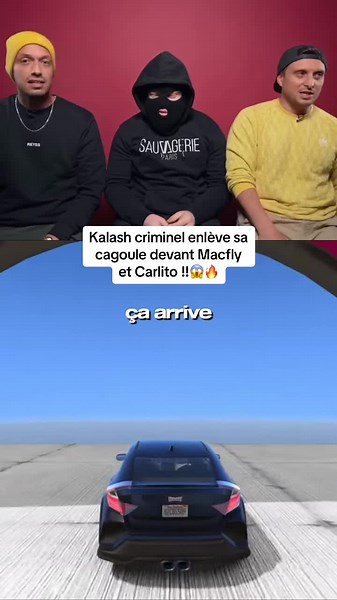 Kalash criminel sans cagoule avec Macfly et Carlito