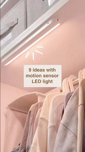 9 ways to use IKEA KÖLVATTEN motion sensor LED light around the home 💡#ikeahack #smallhome