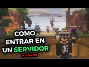 ✅ COMO entrar a un SERVIDOR de minecraft no premium 2025 PARA JUGAR CON AMIGOS ( bedrock o java )