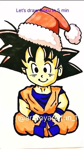 Quick Goku drawing😍✨|Easy hack✨#anime #artvoyagefun #shorts #dragonball #dbz #fypシ゚viral