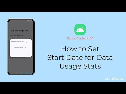 How to Set Start Date for Data Usage Stats [Android 14]