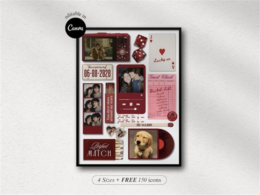 Red Matchbook Valentines Gift Editable Matchbook Template Custom Anniversary Gift DIY Matchbox Birthday Gift Personalized Gift for Couples - Etsy Canada