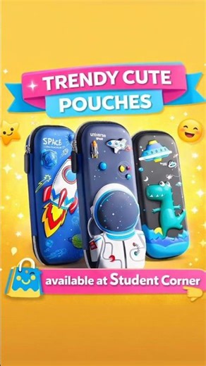 Trendy Cute School Pouches 😍 | Unique Kids Pouch Collection | Student Corner