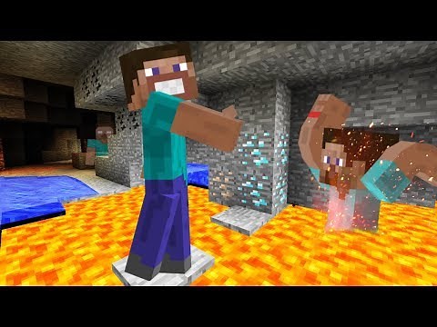 We Found Diamonds Deep Underground Surrounded by Lava in Minecraft!