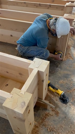 25K views · 910 reactions | Weaver Beaver, made some awesome dovetail planter boxes | Langberg Log Homes | Facebook