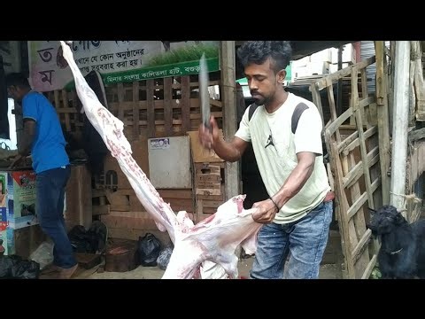 Amazing Goat Cutting Technique || Real Butcher Skill in Bangladesh