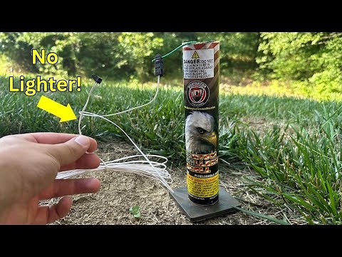 Lighting Fireworks with ELECTRIC!! (Ignite Firing System)