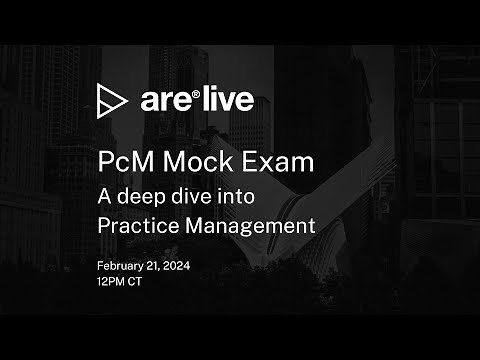 ARE Live: Practice Management Mock Exam | ARE 5.0 PcM Exam
